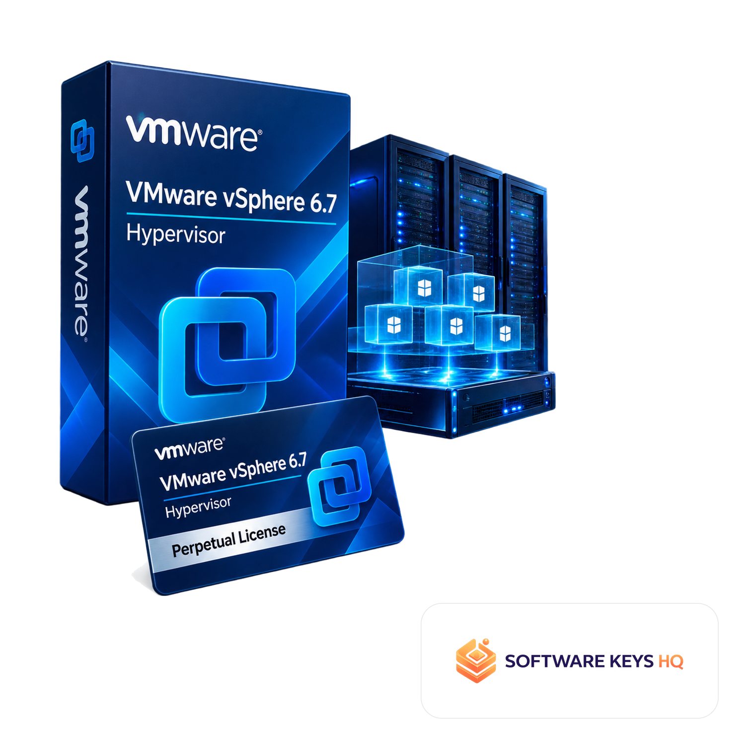 VMware vSphere 6.7 Hypervisor Perpetual License software box