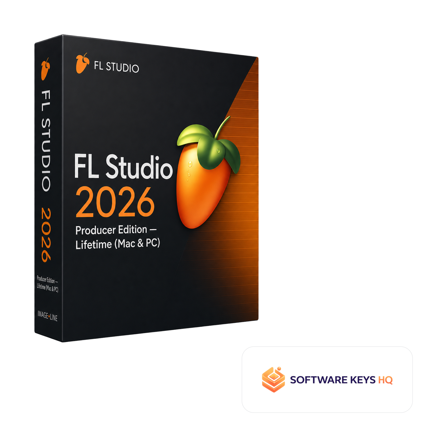 FL Studio 2026 Producer Edition Lifetime (Mac & PC) software box