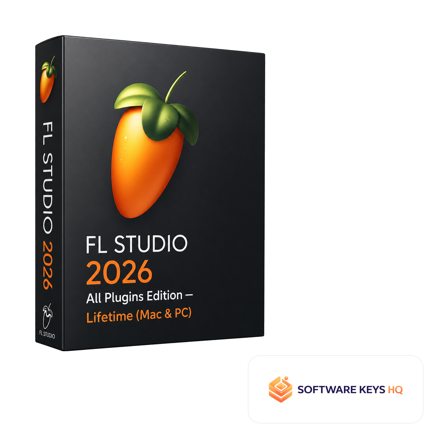 FL Studio 2026 All Plugins Edition Lifetime (Mac & PC) software box