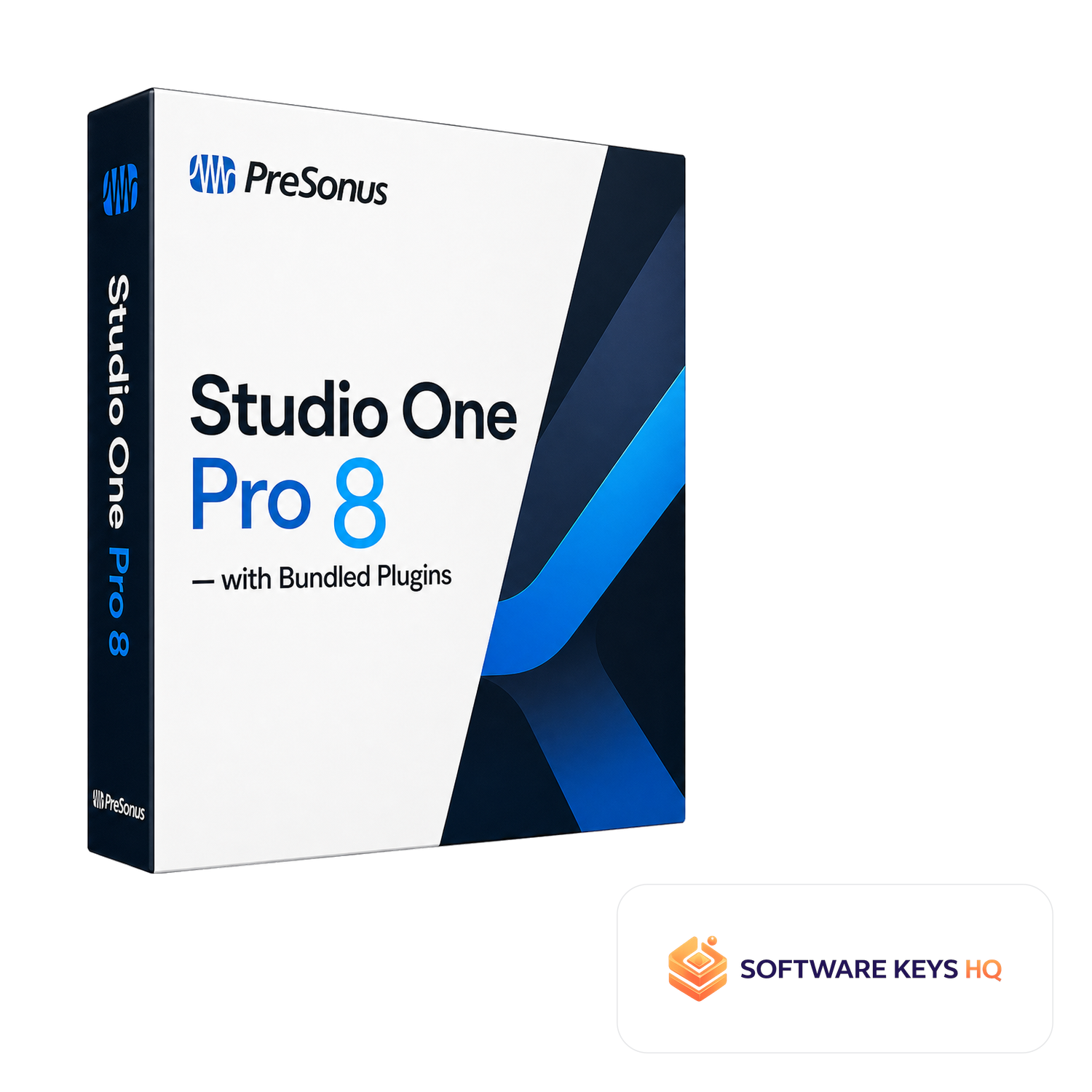Studio One Pro 8 with Bundled Plugins software box