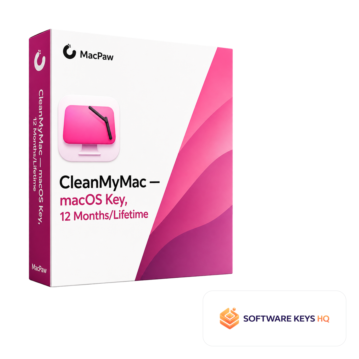 CleanMyMac macOS Key, 12 Months/Lifetime software box