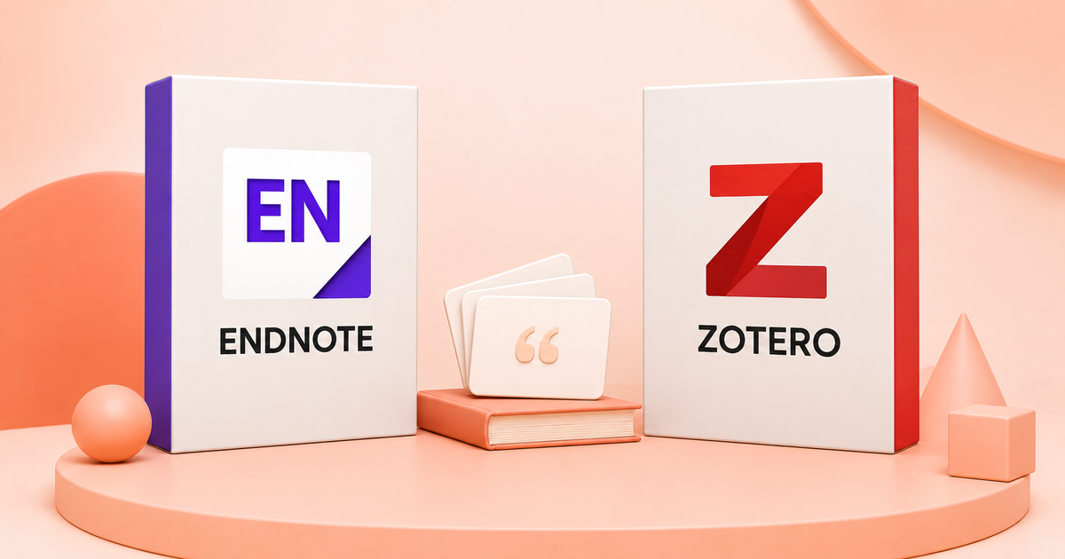EndNote and Zotero reference manager software compared side by side