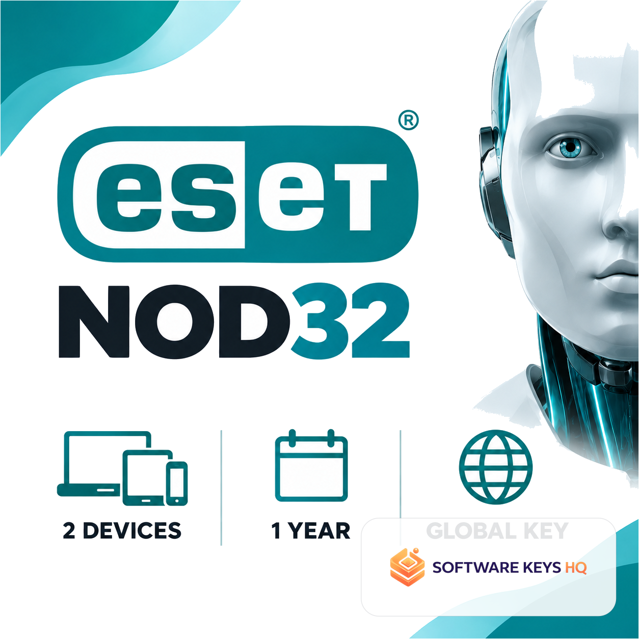 ESET NOD32 Global Key — 2 Devices 1 Year