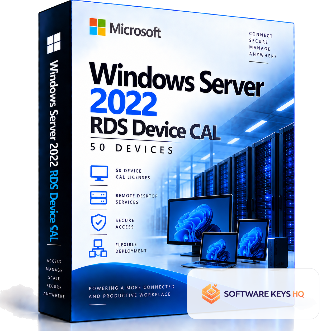 Windows Server 2022 RDS Device CAL 50 Devices software box