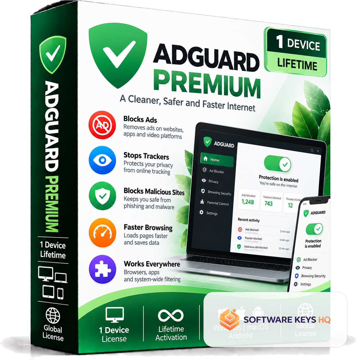 Adguard Premium Lifetime 1 Device software box