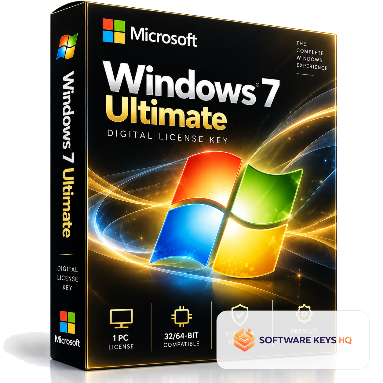 Microsoft Windows 7 Ultimate – Digital License Key – 1 PC – 32/64-bit