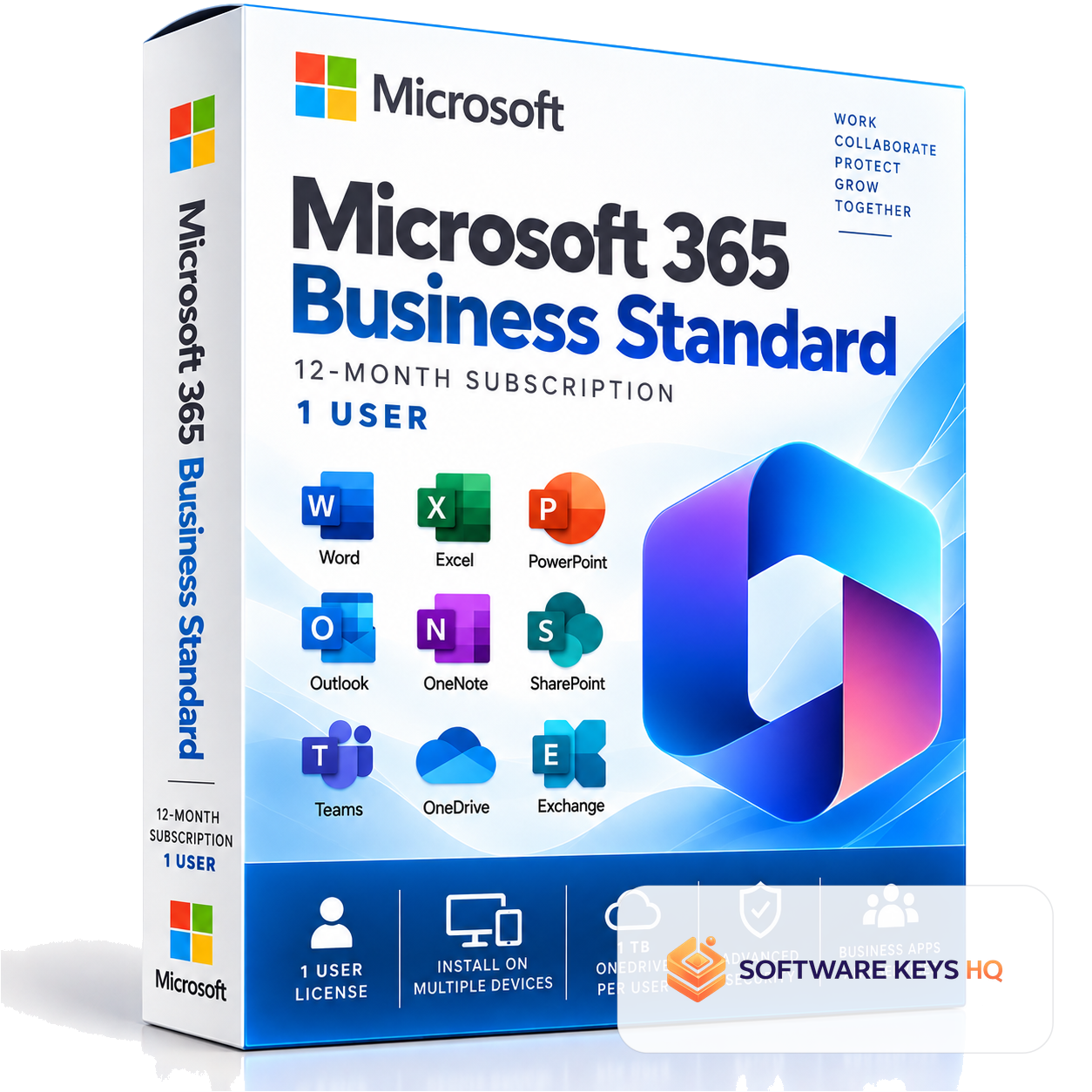 Microsoft 365 Business Standard – 12-Month Subscription – 1 User software key