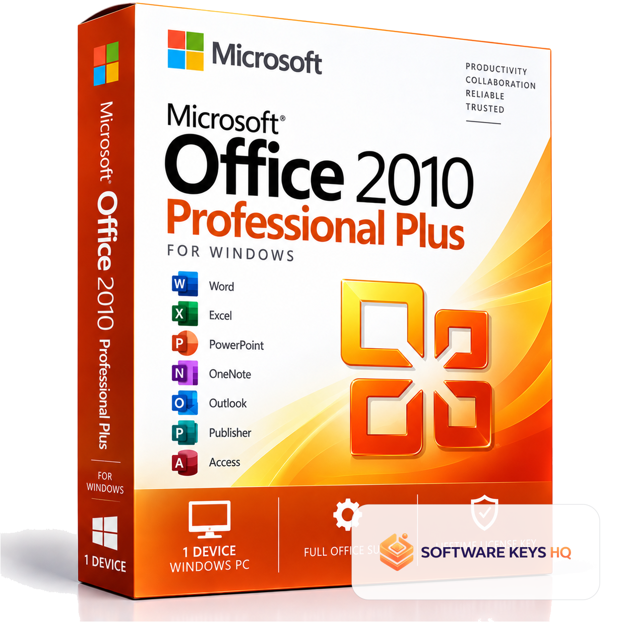 Microsoft Office 2010 Professional Plus for Windows – Digital License Key – 1 Device