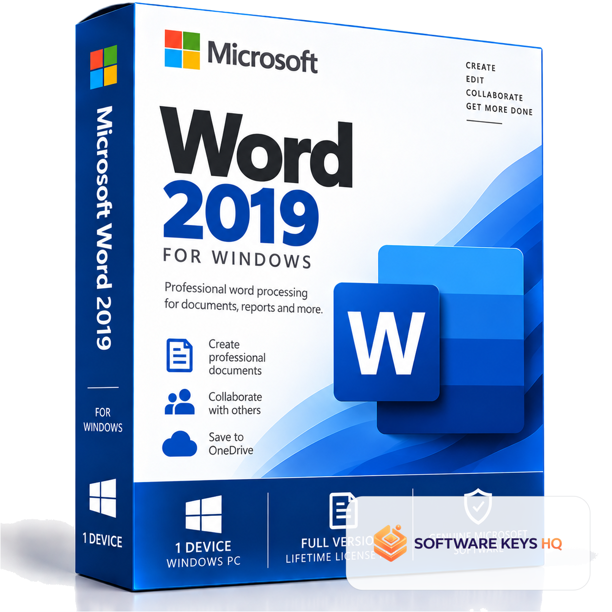 Microsoft Word 2019 for Windows – Digital License Key – 1 Device