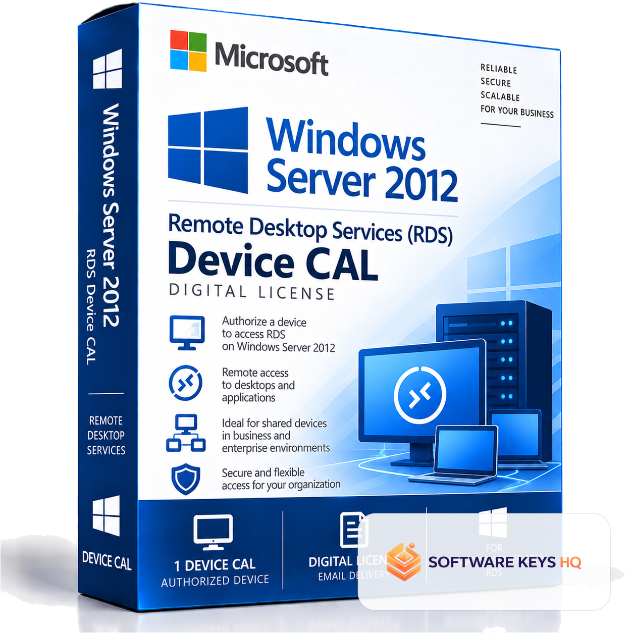 Microsoft Windows Server 2012 Remote Desktop Services (RDS) Device CAL – Digital License software key