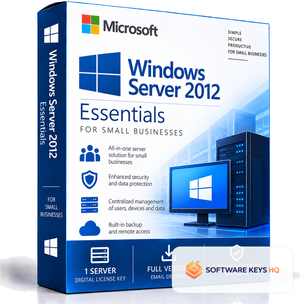 Microsoft Windows Server 2012 Essentials – Digital License Key