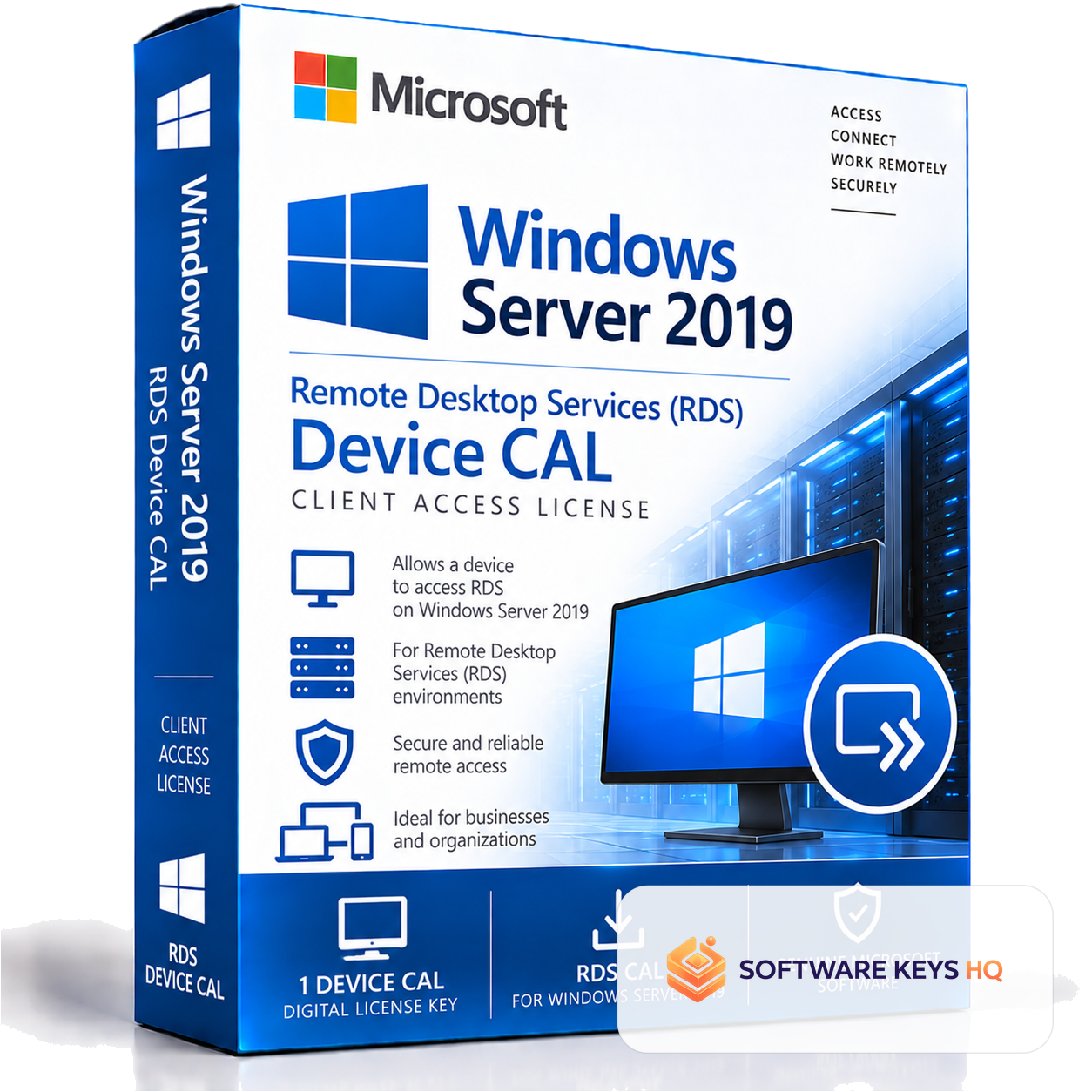 Microsoft Windows Server 2019 Remote Desktop Services (RDS) Device CAL – Digital License software key
