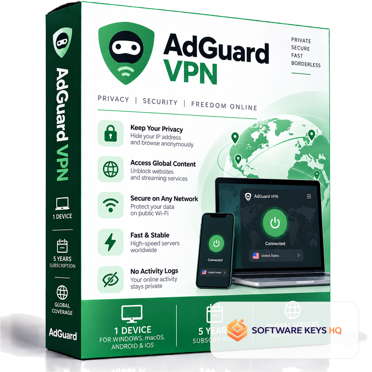 AdGuard VPN – 5-Year Subscription – 1 Device software key