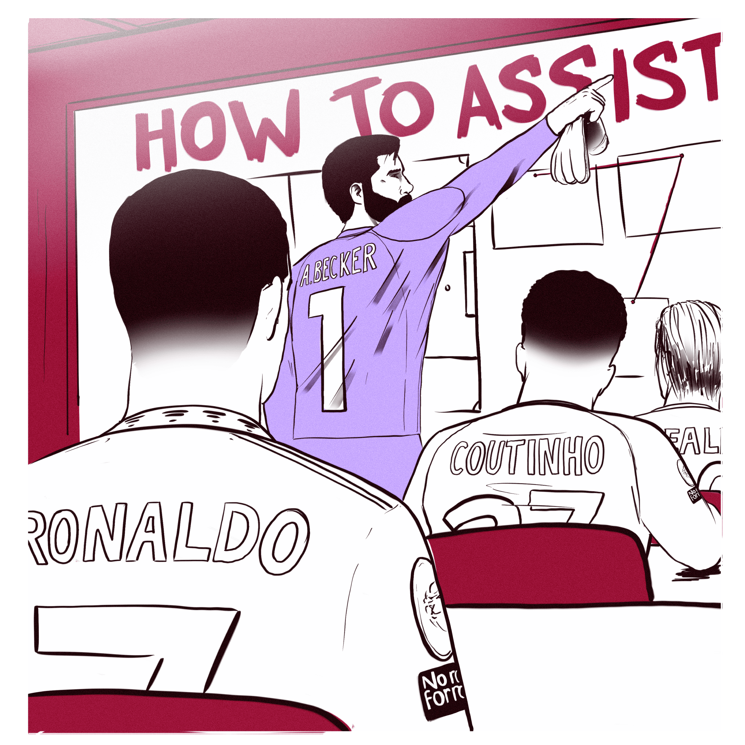 Alisson's assist vs Manchester City illustrated Goalkeeper.com