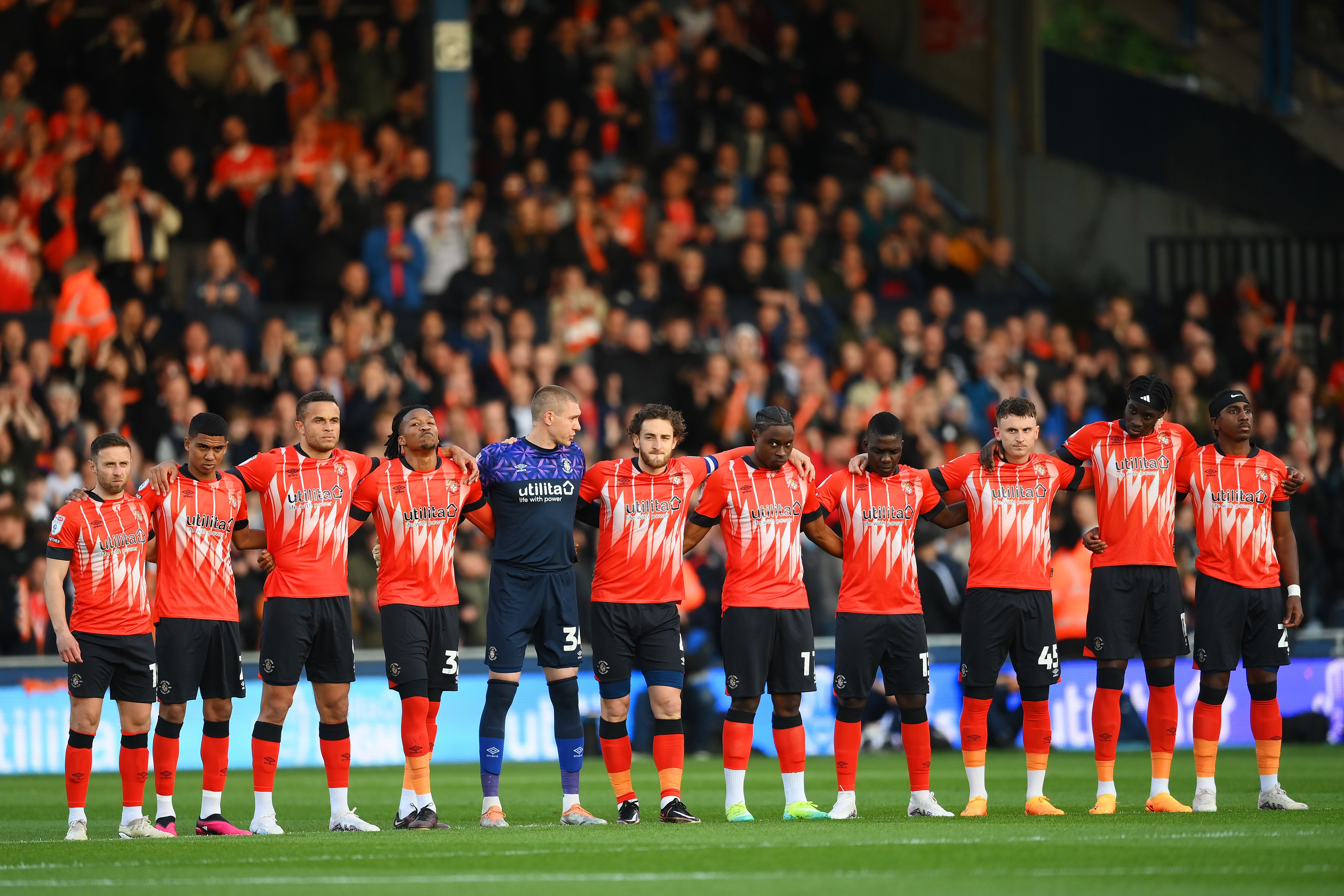 Luton Town's starting eleven vs Sunderland (Goalkeeper.com)