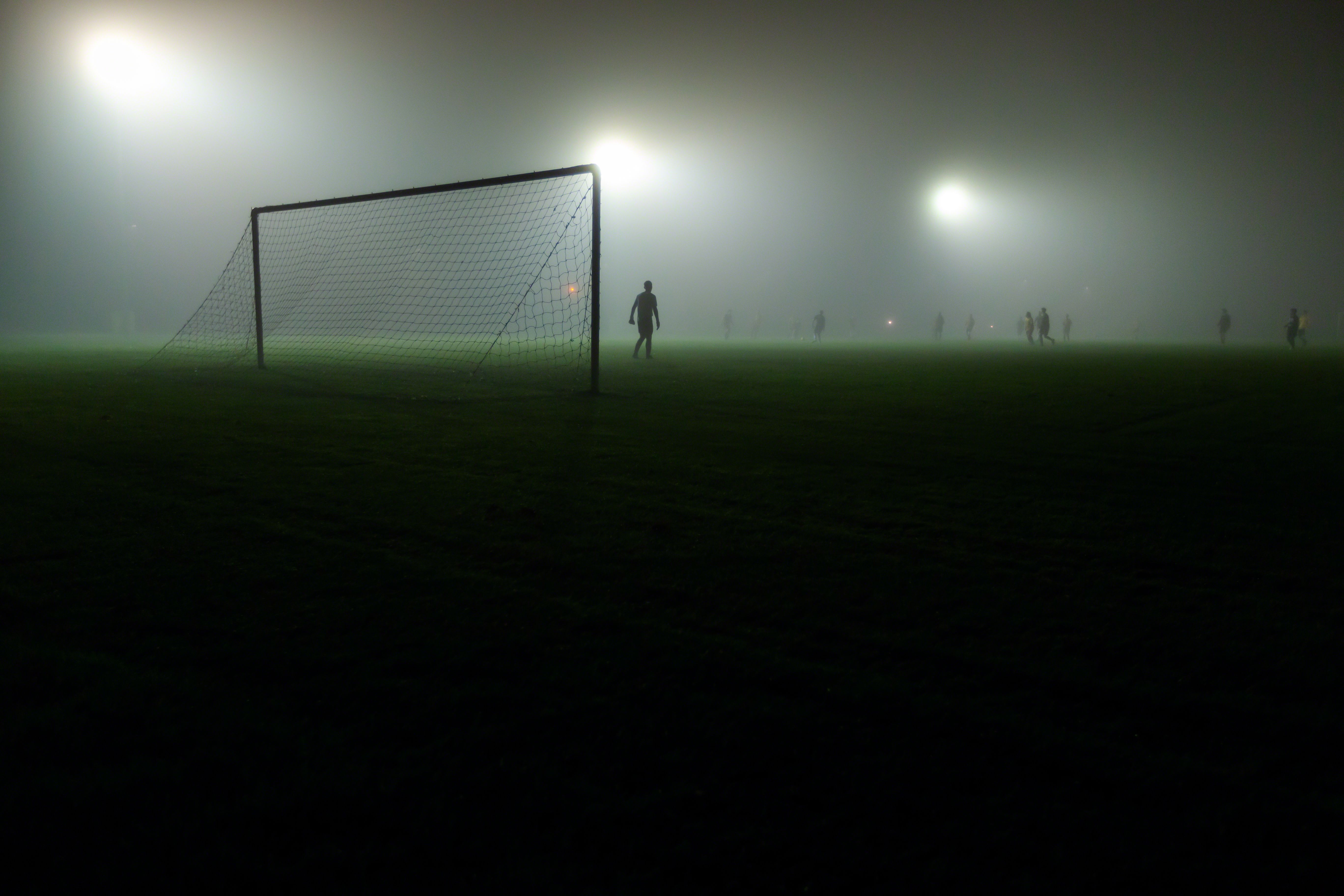 generic goal at night