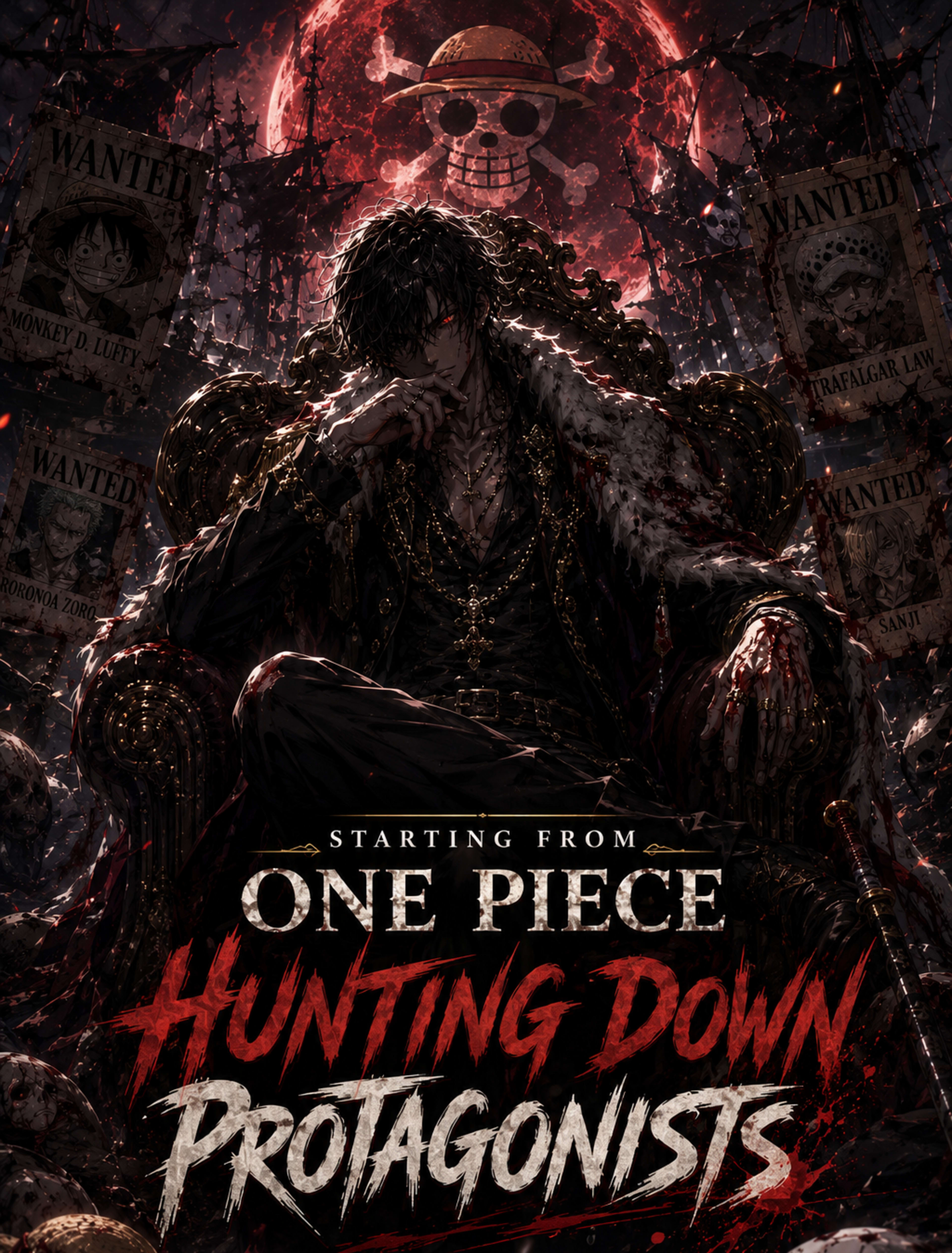 Starting from One Piece, Hunting Down Protagonists cover background