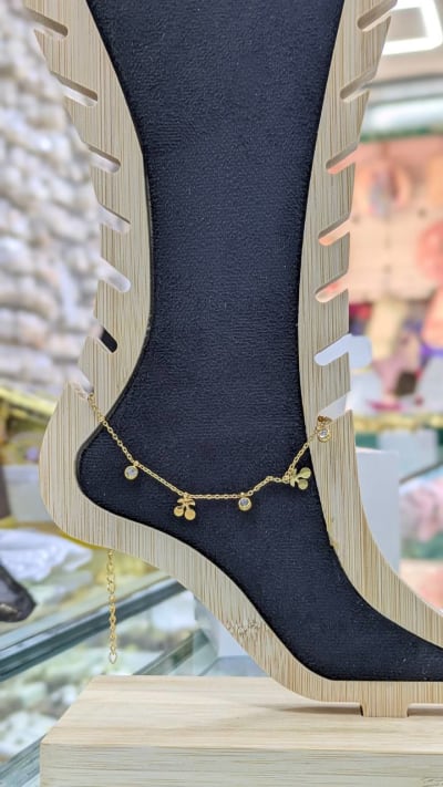 Chaînes de cheville — Ribbon Charm Anklet S7A, JAWHARA BOX