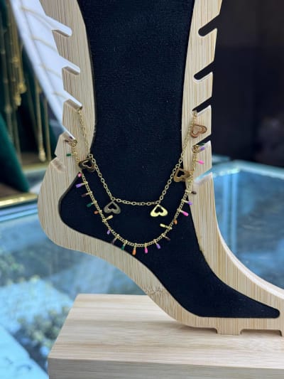 Chaînes de cheville — Onyx Anklet 5ZY, JAWHARA BOX