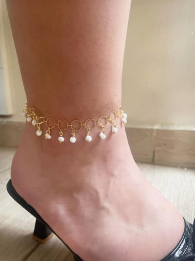 Chaînes de cheville — Tide Beaded Anklet JAQ, JAWHARA BOX
