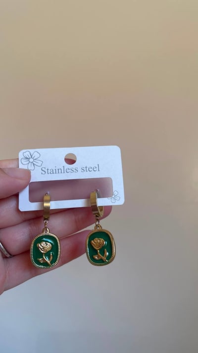Boucles d'oreilles — Coral Crescents THE, JAWHARA BOX