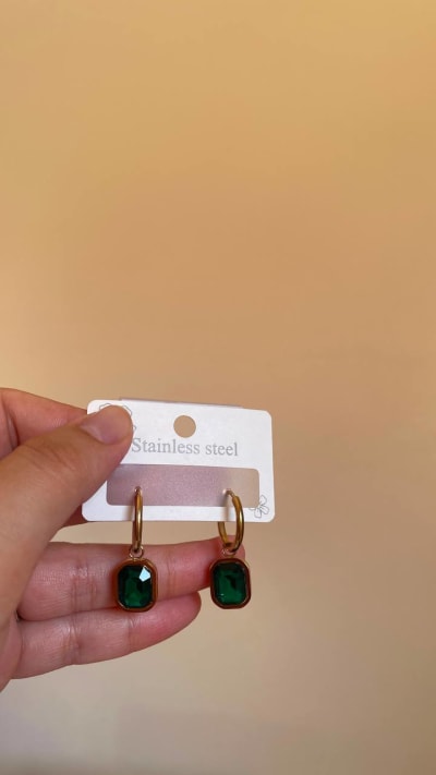 Boucles d'oreilles — Jade Drops EZ9, JAWHARA BOX