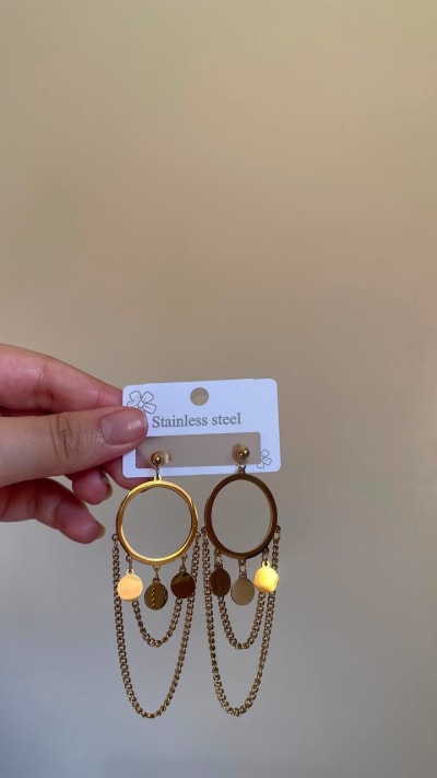 Boucles d'oreilles — Marble Studs B9K, JAWHARA BOX