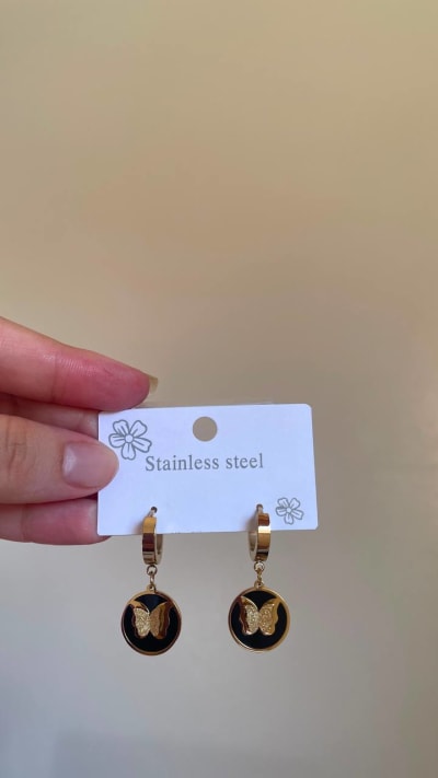 Boucles d'oreilles — Coral Crescents UDB, JAWHARA BOX