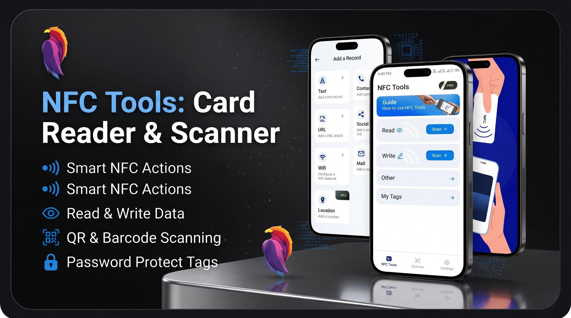 NFC Tag: Card Reader & Scanner