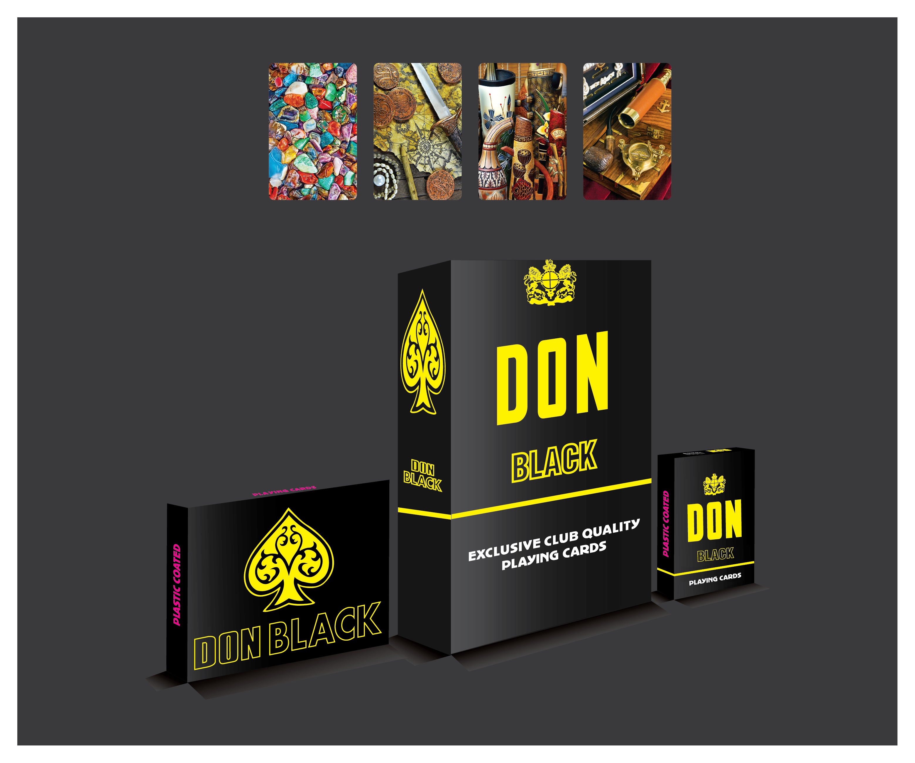 DON Black Playing Cards