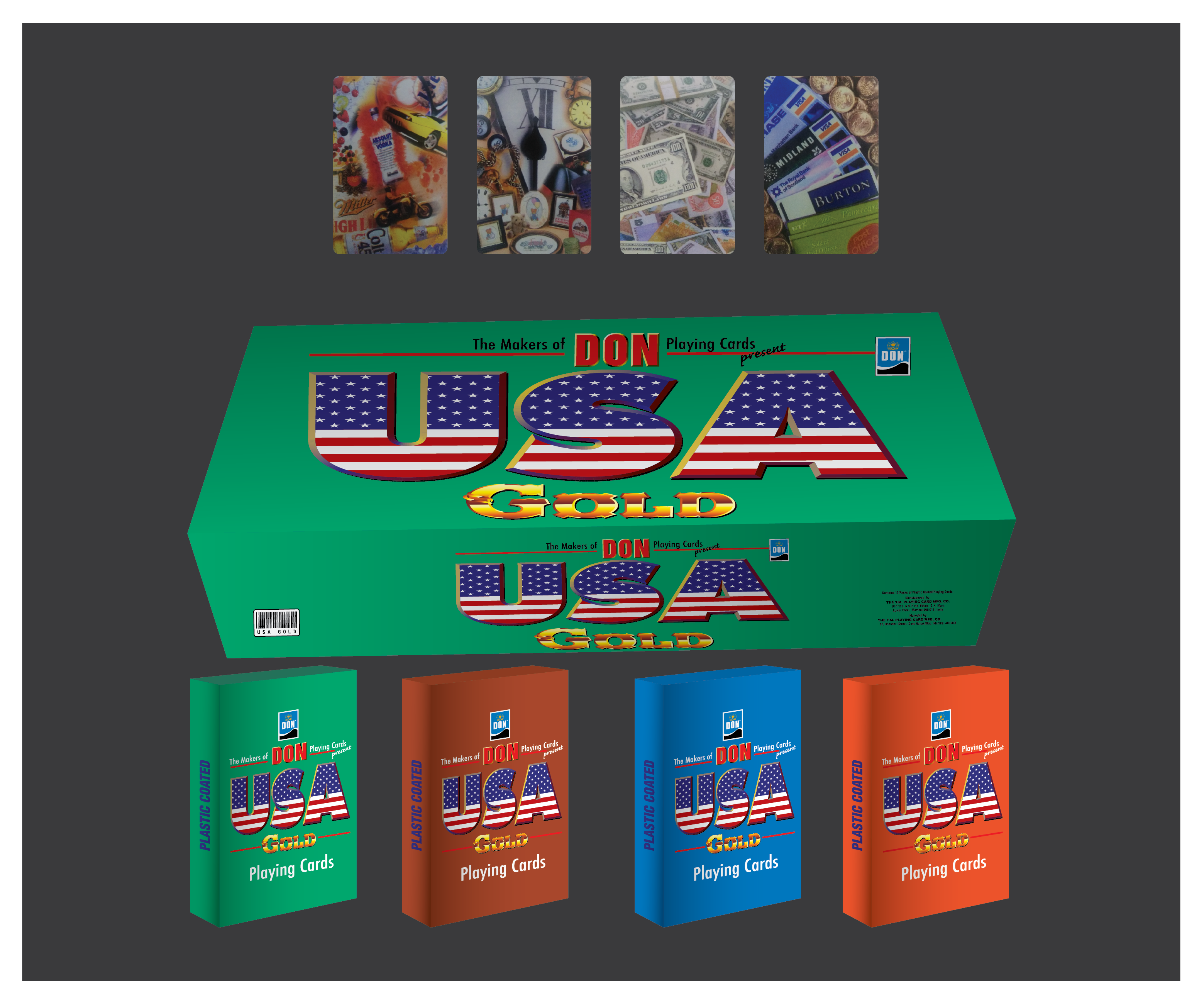 USA Gold Playing Cards