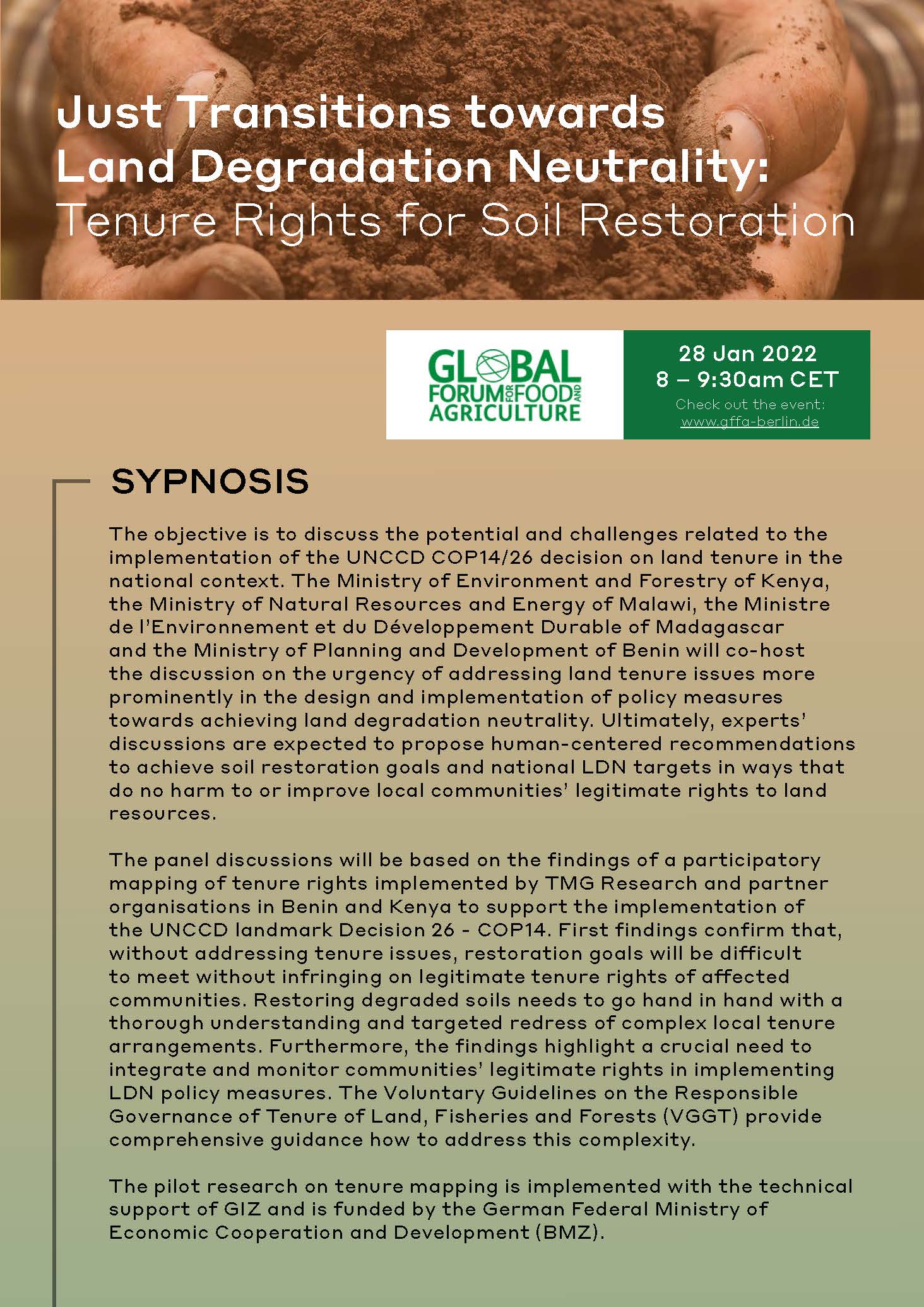Just Transitions towards Land Degradation Neutrality: Tenure Rights for Soil Restoration