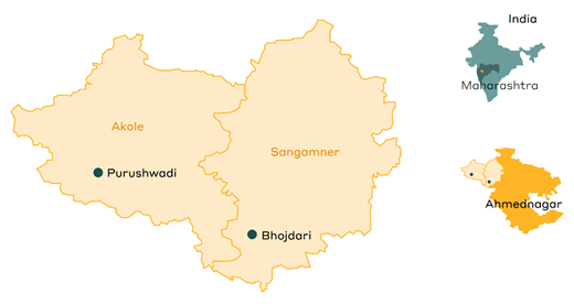 Location of two case studies