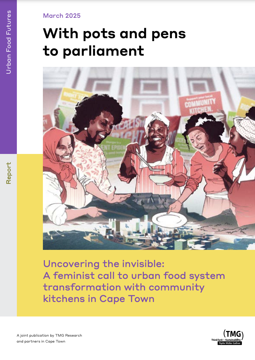 Uncovering the invisible: A feminist call to urban food system transformation with community kitchens in Cape Town