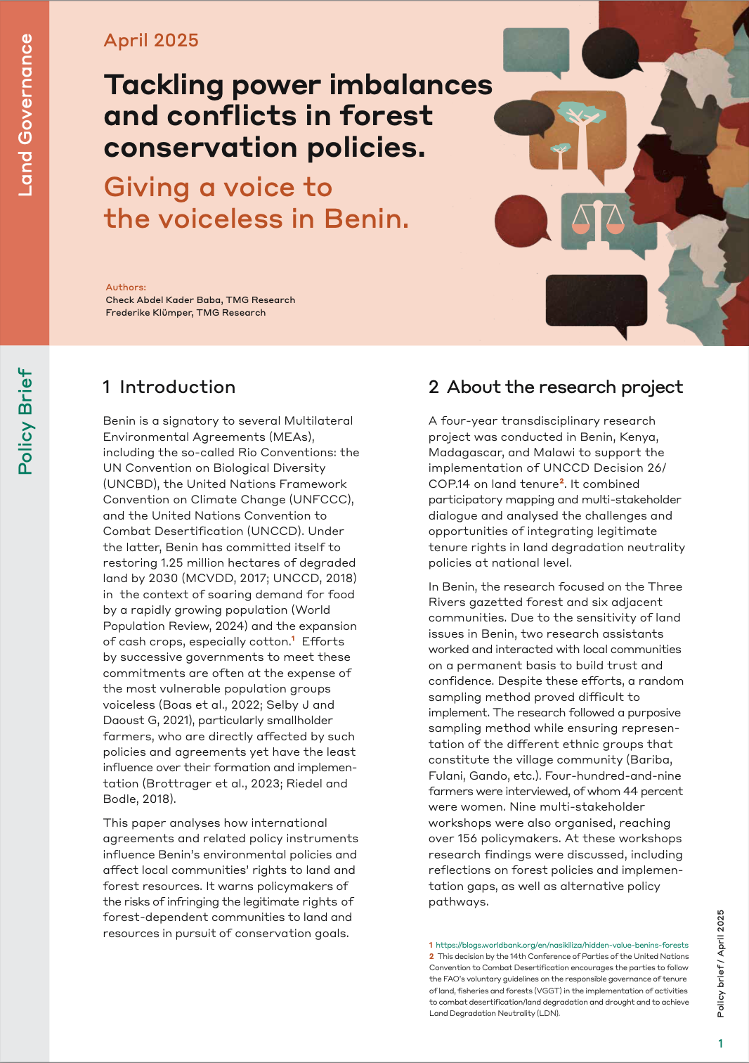 Tackling power imbalances and conflicts in forest conservation policies