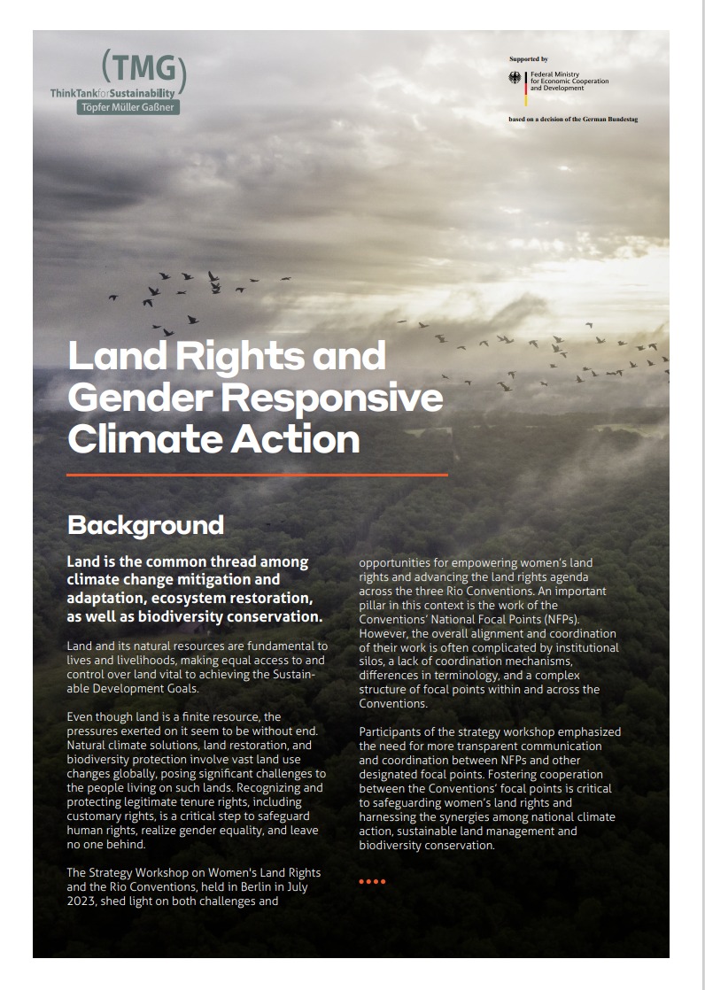 Land Rights for Gender Responsive Climate Action - Africa Climate Week Event