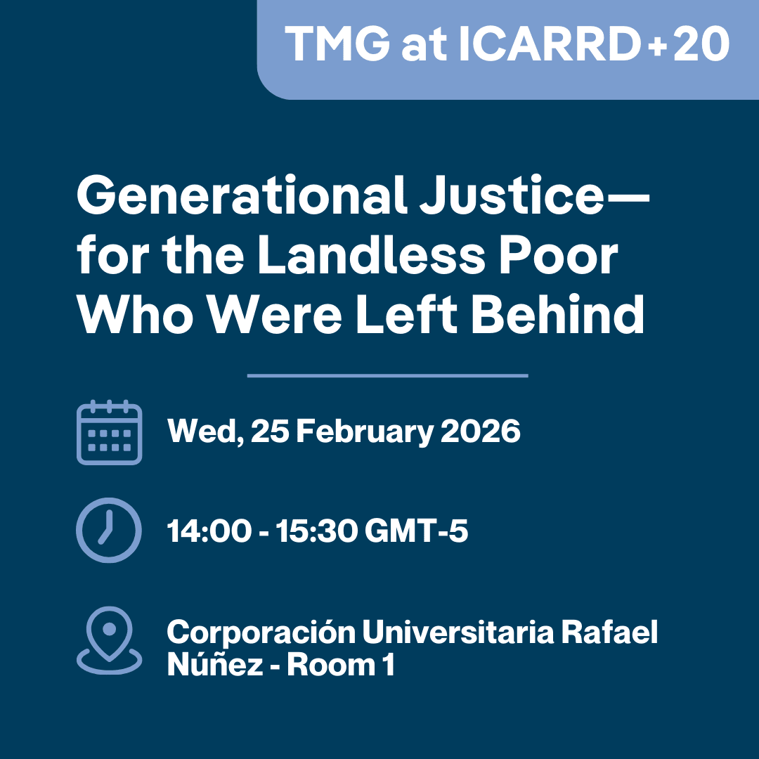 Generational Justice—for the Landless Poor Who Were Left Behind