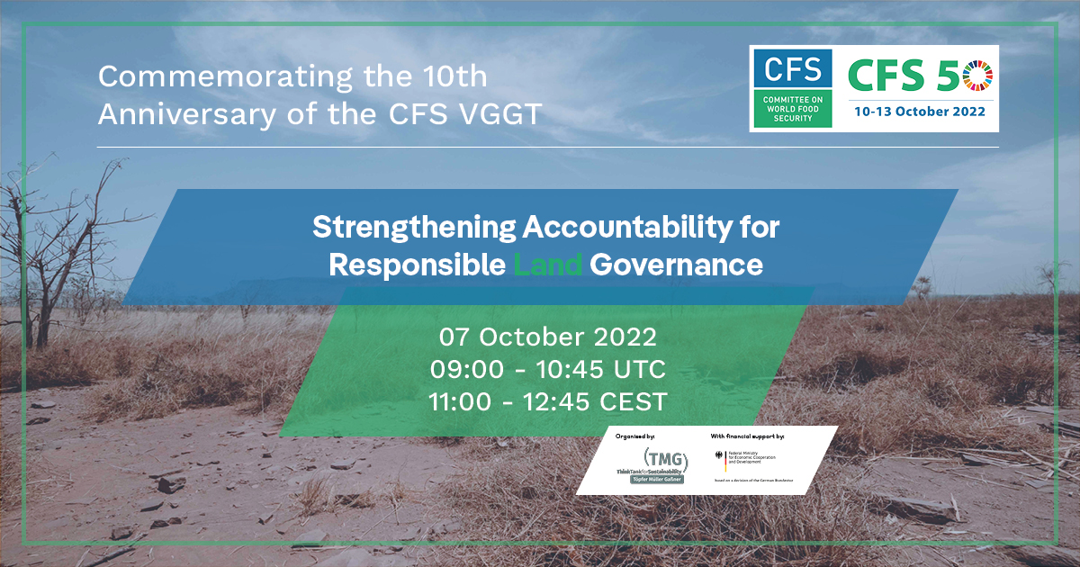 Commemorating the 10th Anniversary of the CFS VGGT