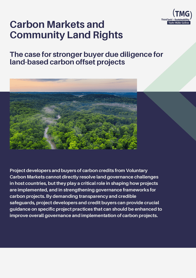 Carbon Markets and Community Land Rights