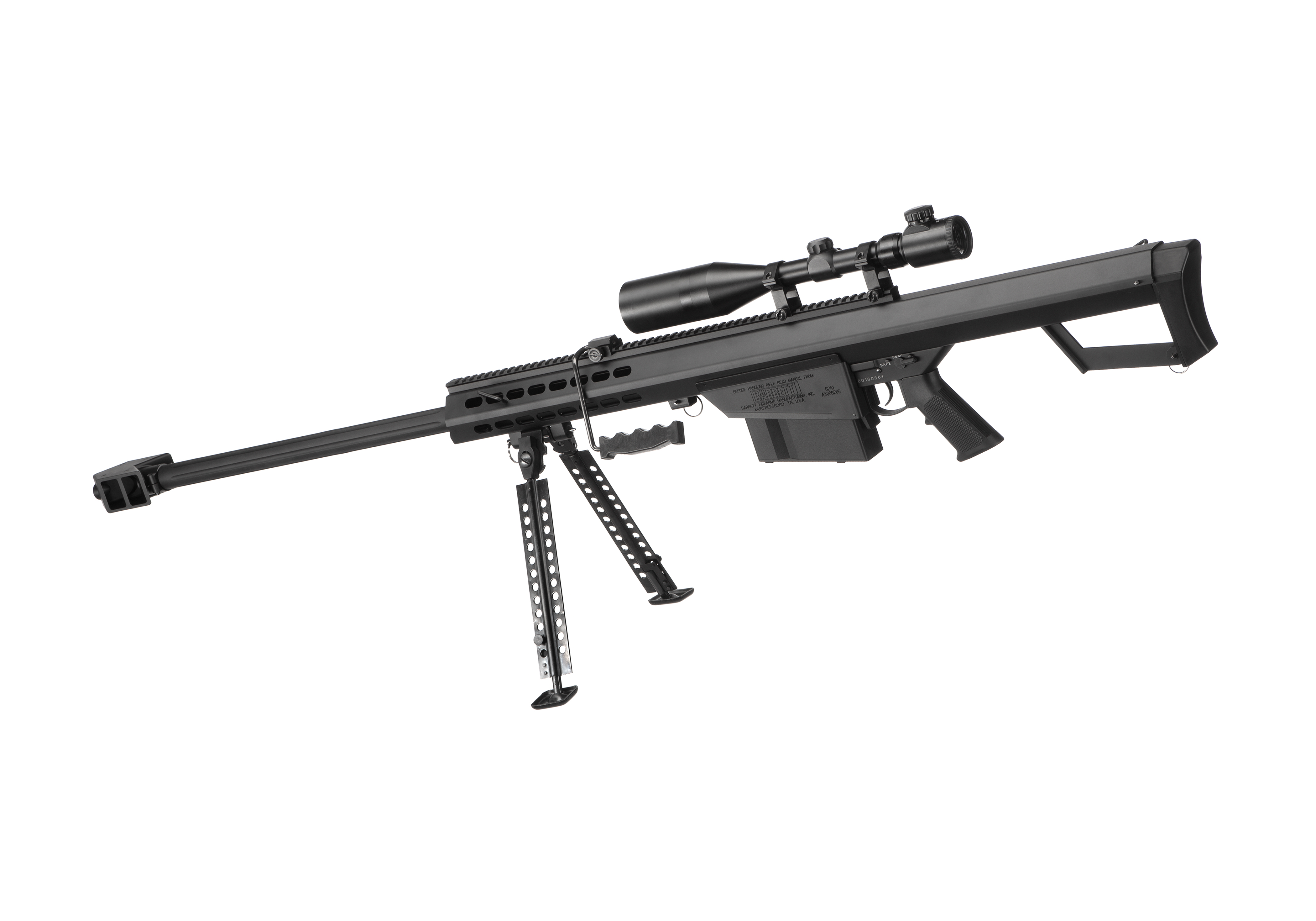 6mmProShop Barrett Licensed M82A1 Long Range Airsoft AEG Sniper