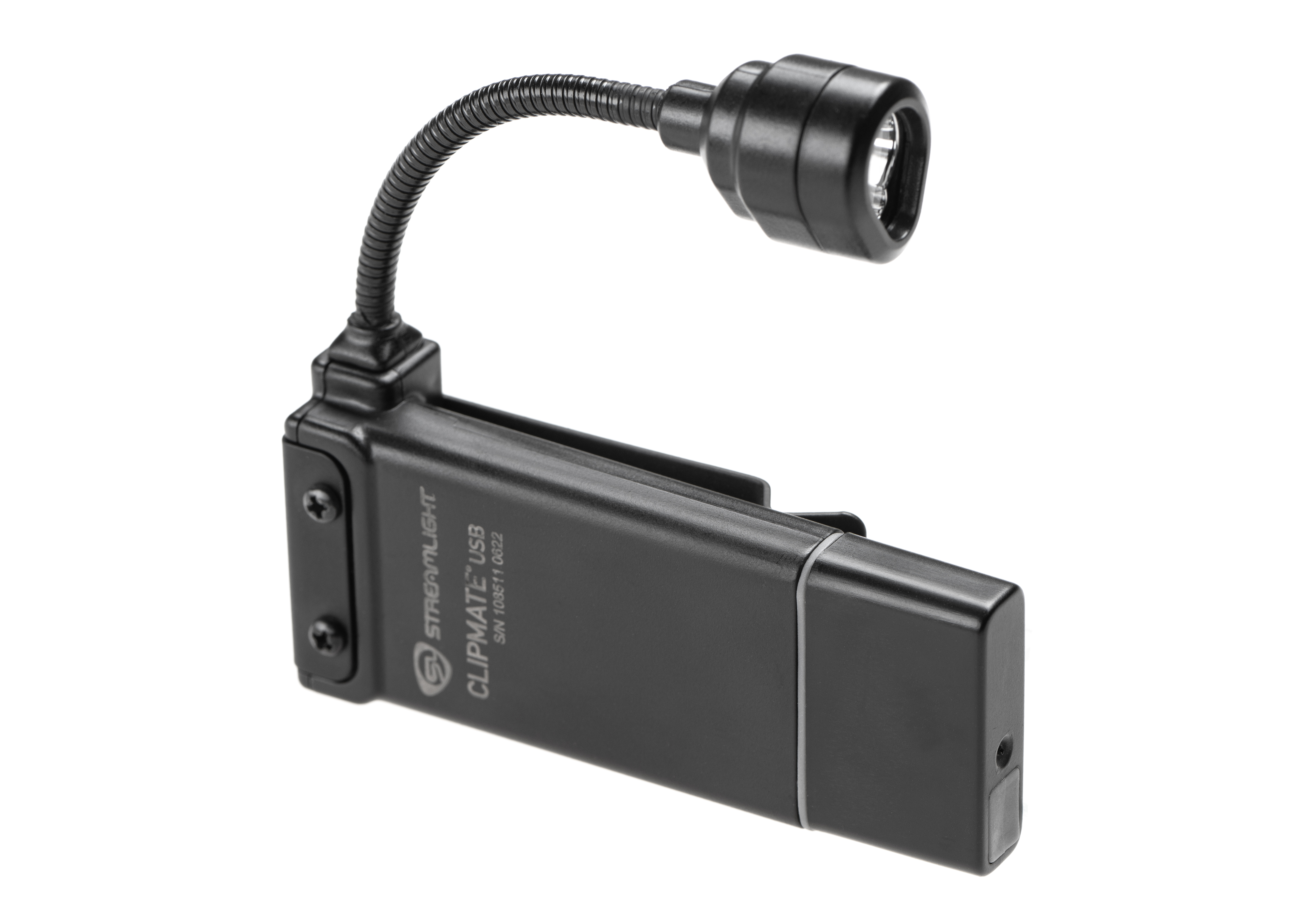 streamlight clipmate flashlight 61125 70-Lumen 500-Candela White LED Flashlight, Black in USB charging tab makes recharging simpleno cables or cradles neededfully restoring power in about 4 Hours Streamlight ClipMate USB (2026) -