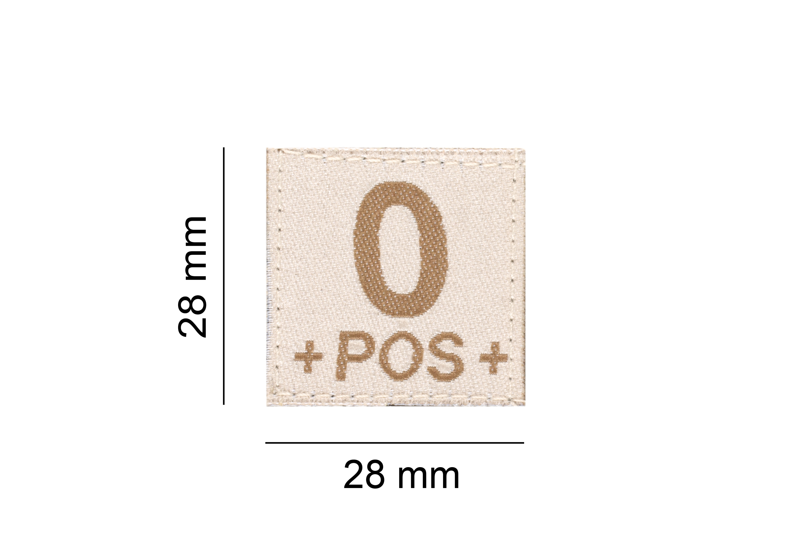 Clawgear 0 Pos Bloodgroup Patch Clawgear 0 Pos Bloodgroup Patch