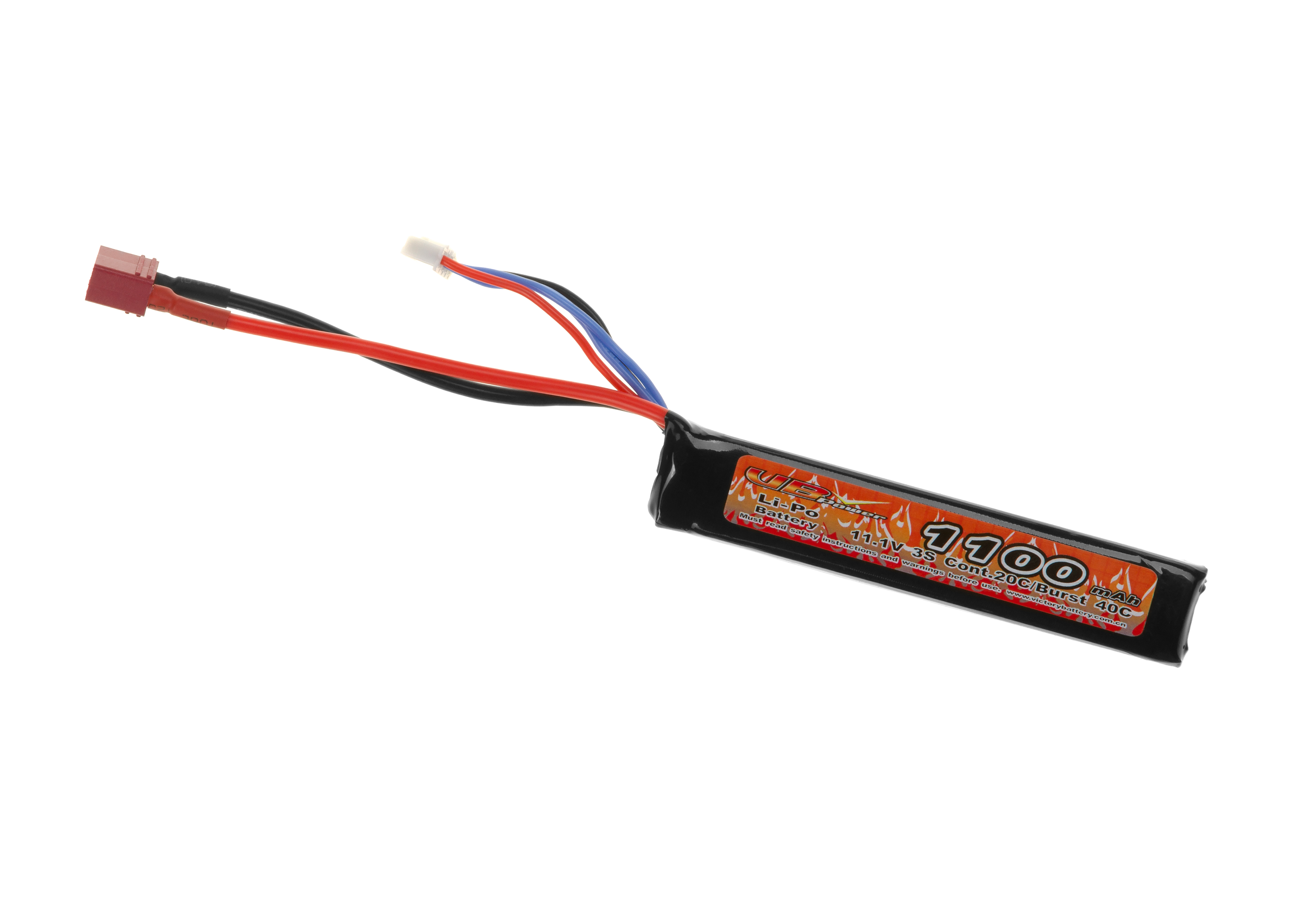 VB-Power 11.1V 1300 mAh 20C / 40C LiPo Airsoft AEG PEQ Battery