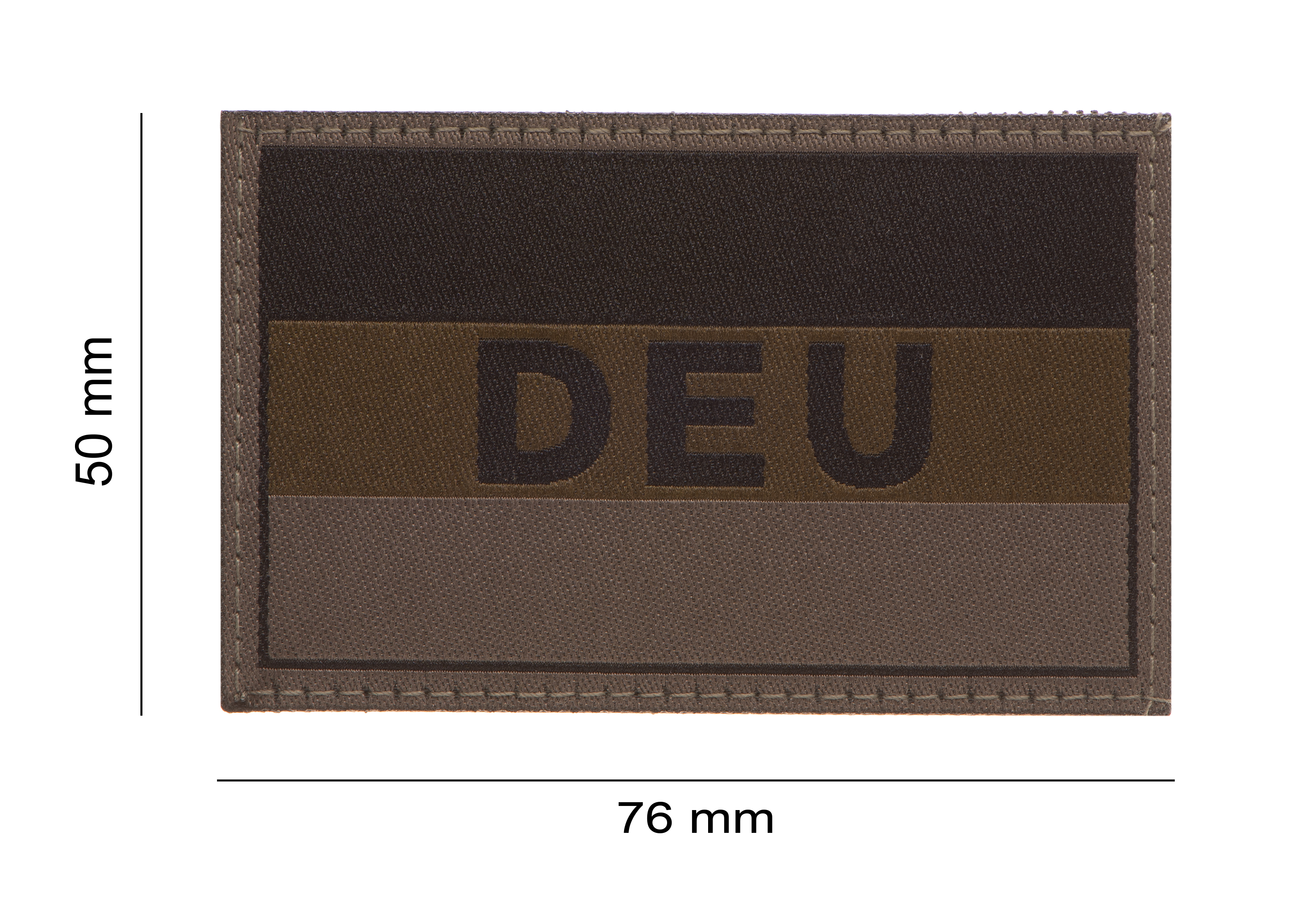 thumbnail image 2 of Germany Flag Patch – 7x4.5cm, Embroidered With Thermal Adhesive Backing, New 2 of 6