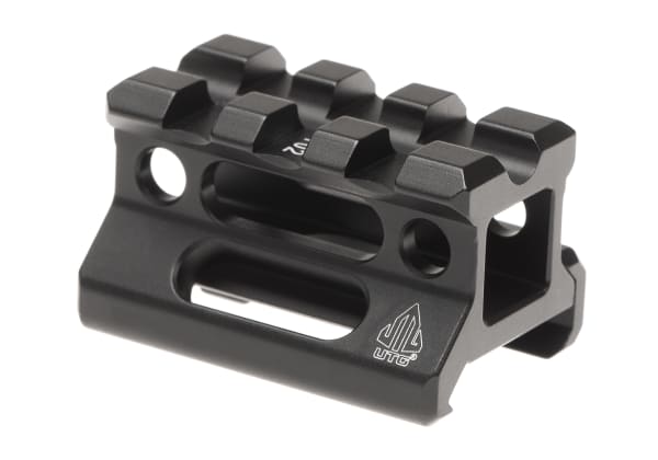 Leapers Universal Super Slim Riser Mount 3 Slot 0.75' Black