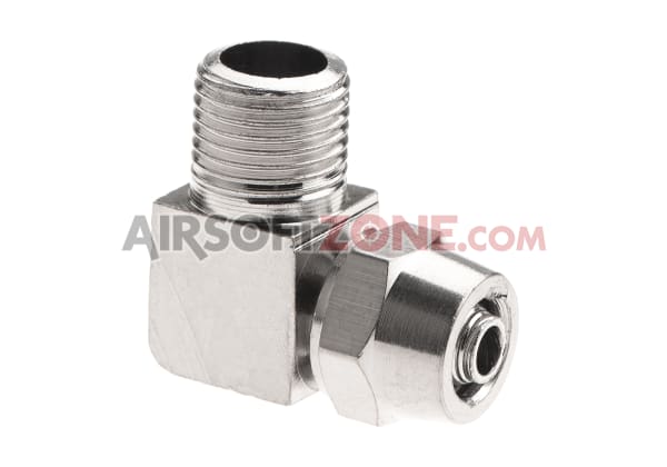 3/8 Hose To 3/8 NPT Male Swivel Elbow Fitting – ProMeth