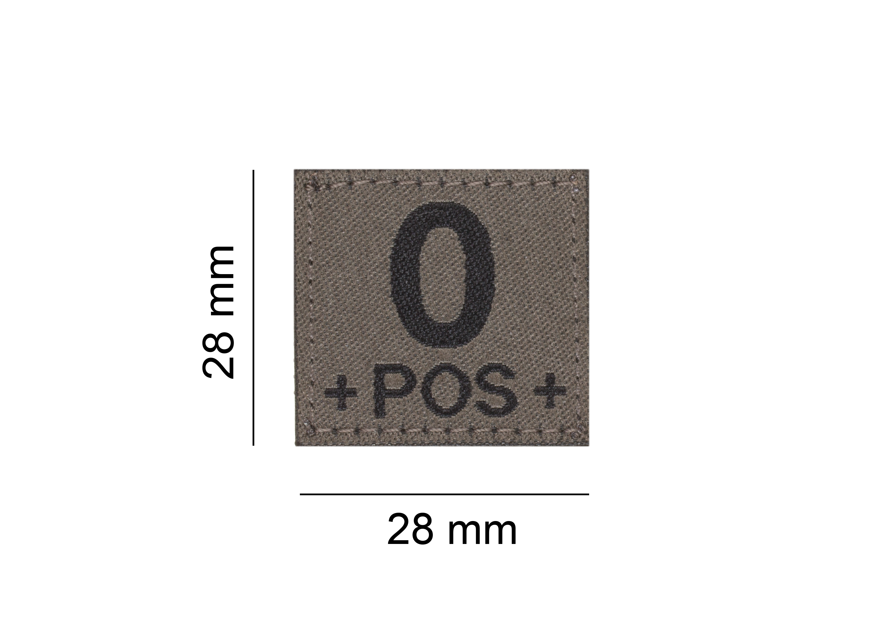 Clawgear 0 Pos Bloodgroup Patch Clawgear 0 Pos Bloodgroup Patch