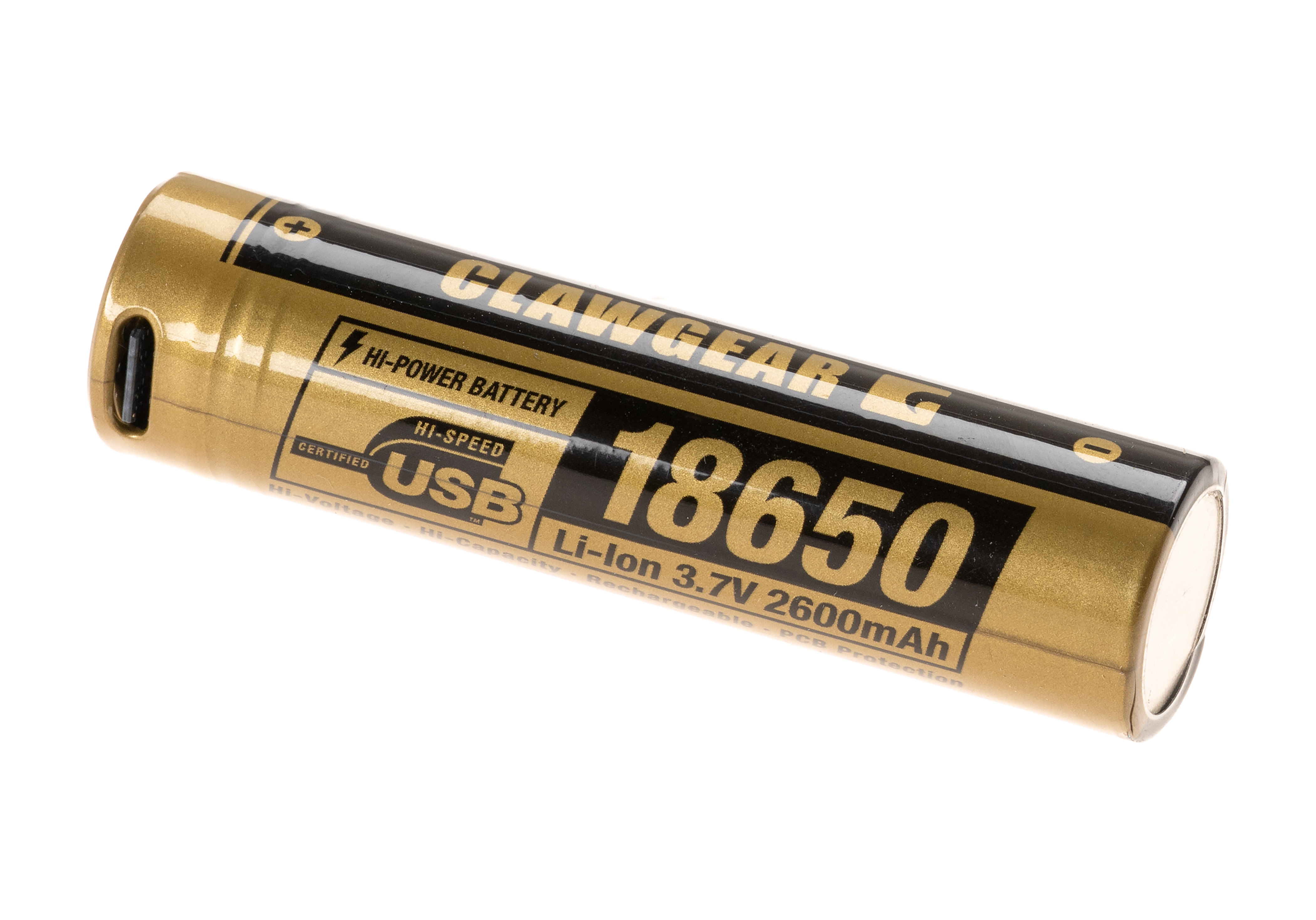 Clawgear 18650 Battery 3.7V 2600mAh Micro-USB Clawgear 18650 Battery 3.7V 2600mAh Micro-USB