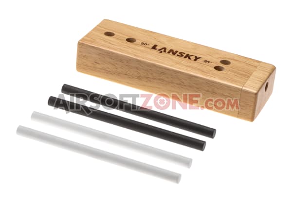 Lansky Sharpeners Deluxe Turnbox Crock Stick Sharpener, 2 Medium/2 Fine Rod  