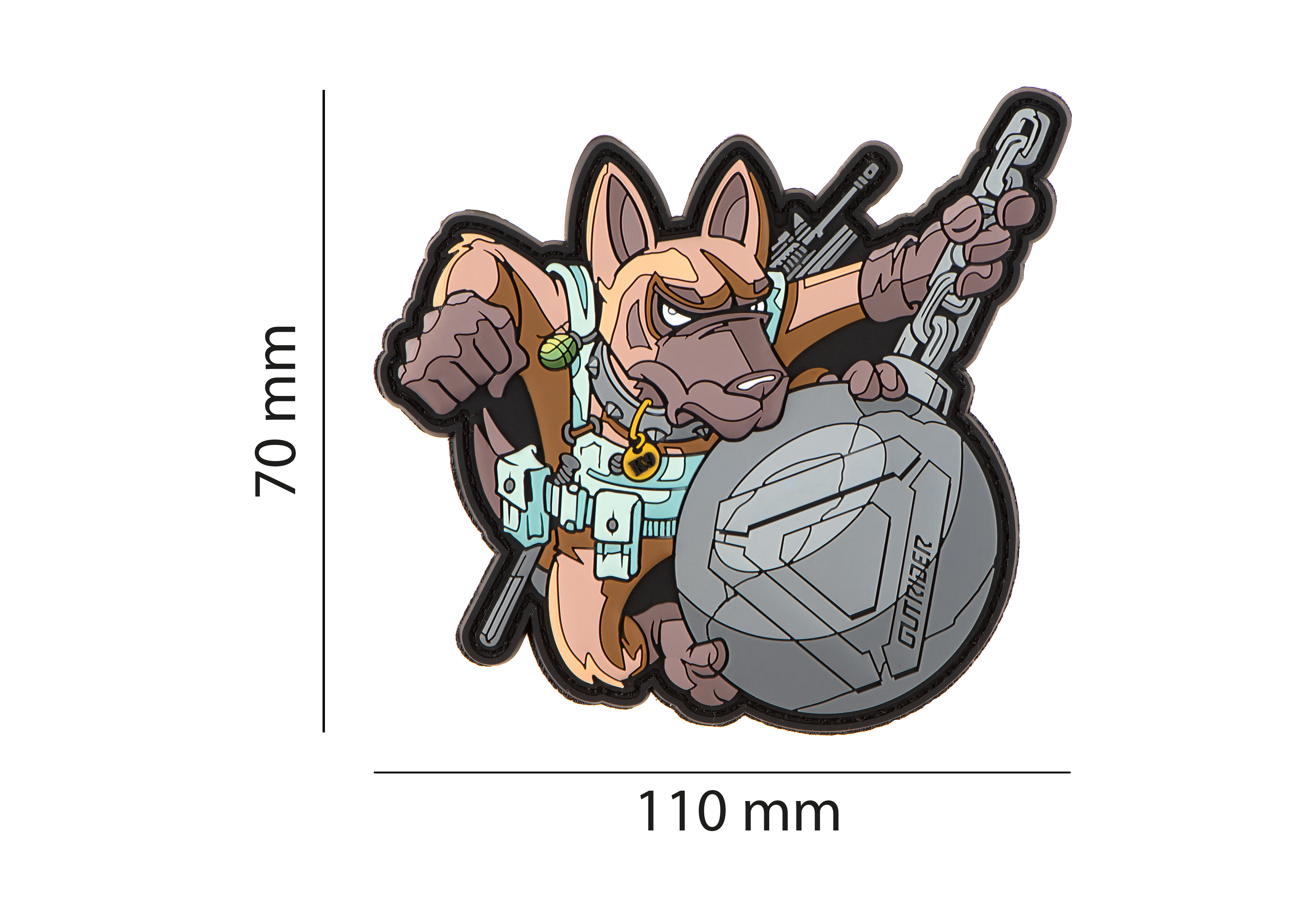 Outrider K9 Rubber Patch Outrider K9 Rubber Patch